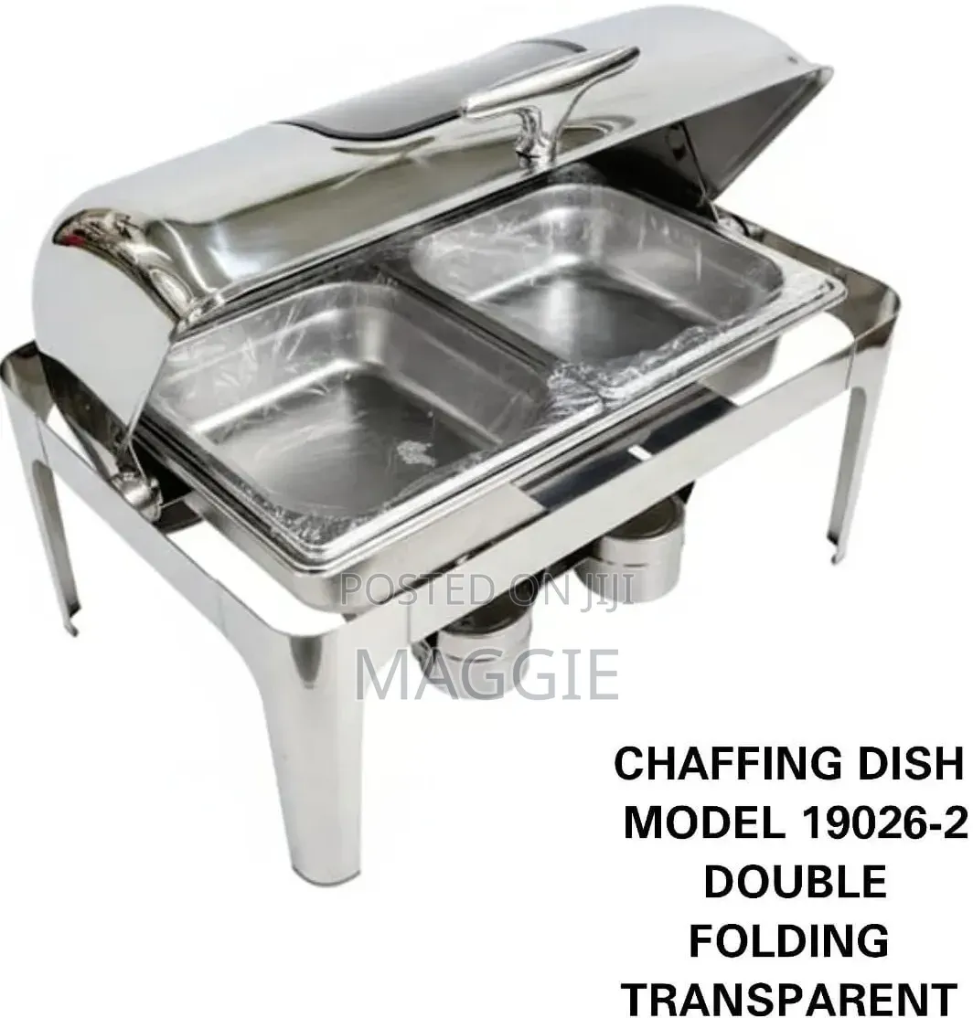 Double Folding Transparent Chaffing Dish