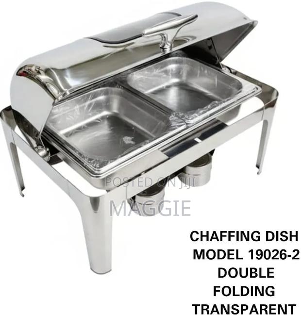 Double Folding Transparent Chaffing Dish - main view