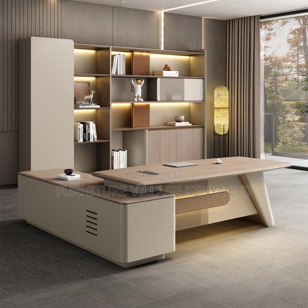 1800mm Imported Presidential L-Shape Task Table