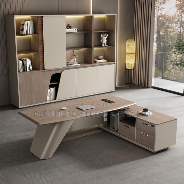 1800mm Imported Presidential L-Shape Task Table - thumbnail 8
