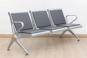 Office Bench : 3-Link Heavy-Duty Padded Office Waiting Bench