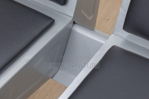 Office Bench : 3-Link Heavy-Duty Padded Office Waiting Bench - thumbnail 2