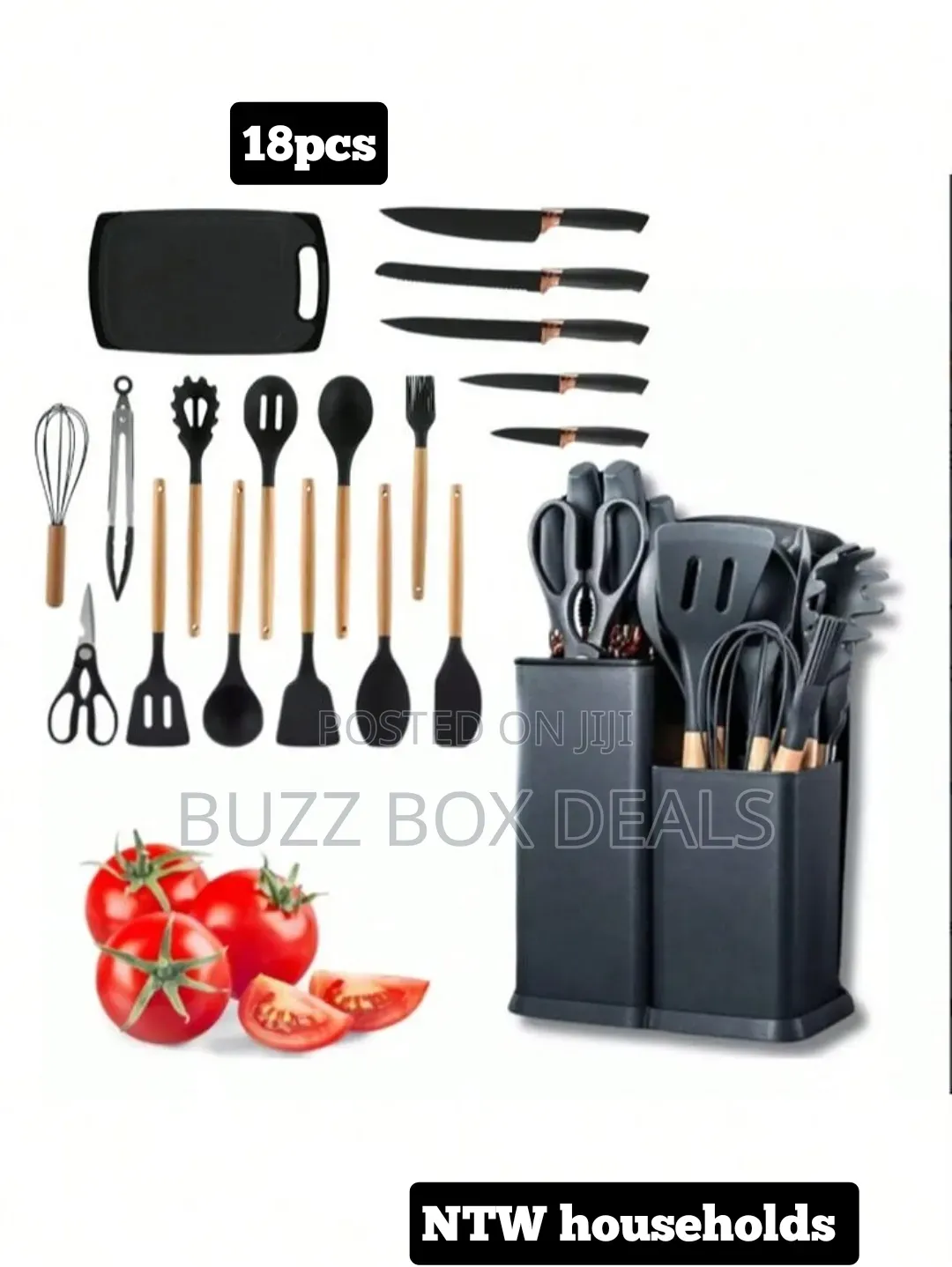 24 Pcs Silicon Cutlery Set