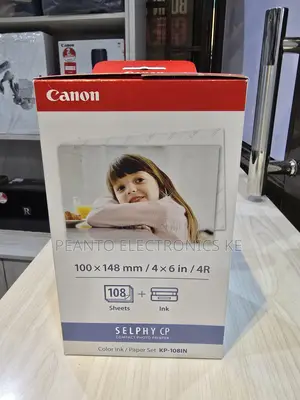 Canon Kp-108in Color Ink and Paper Set Total of 324 Sheets and 9 Ink