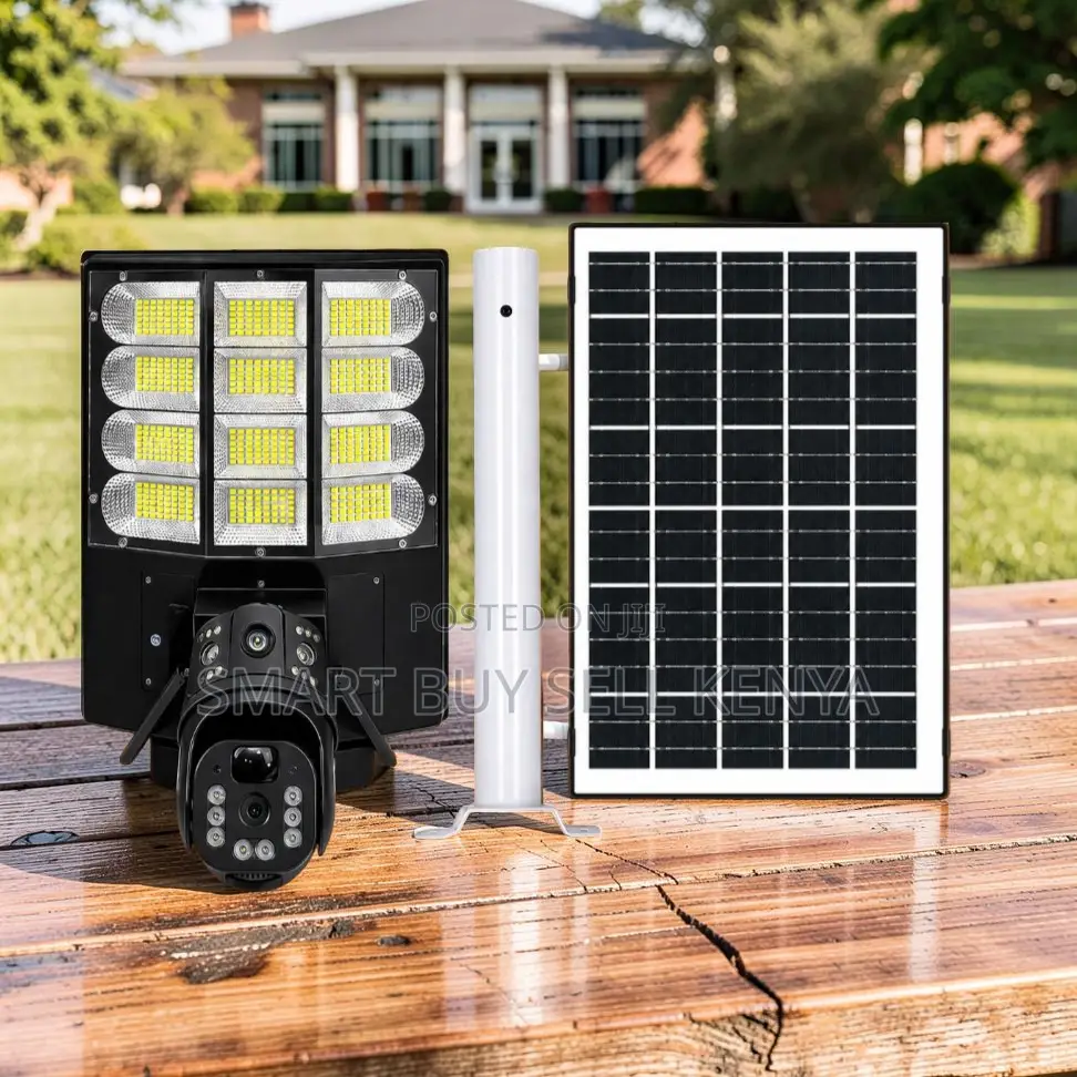 4g Flashing Alarm Lights Solar Camera With Security Solar Street Light
