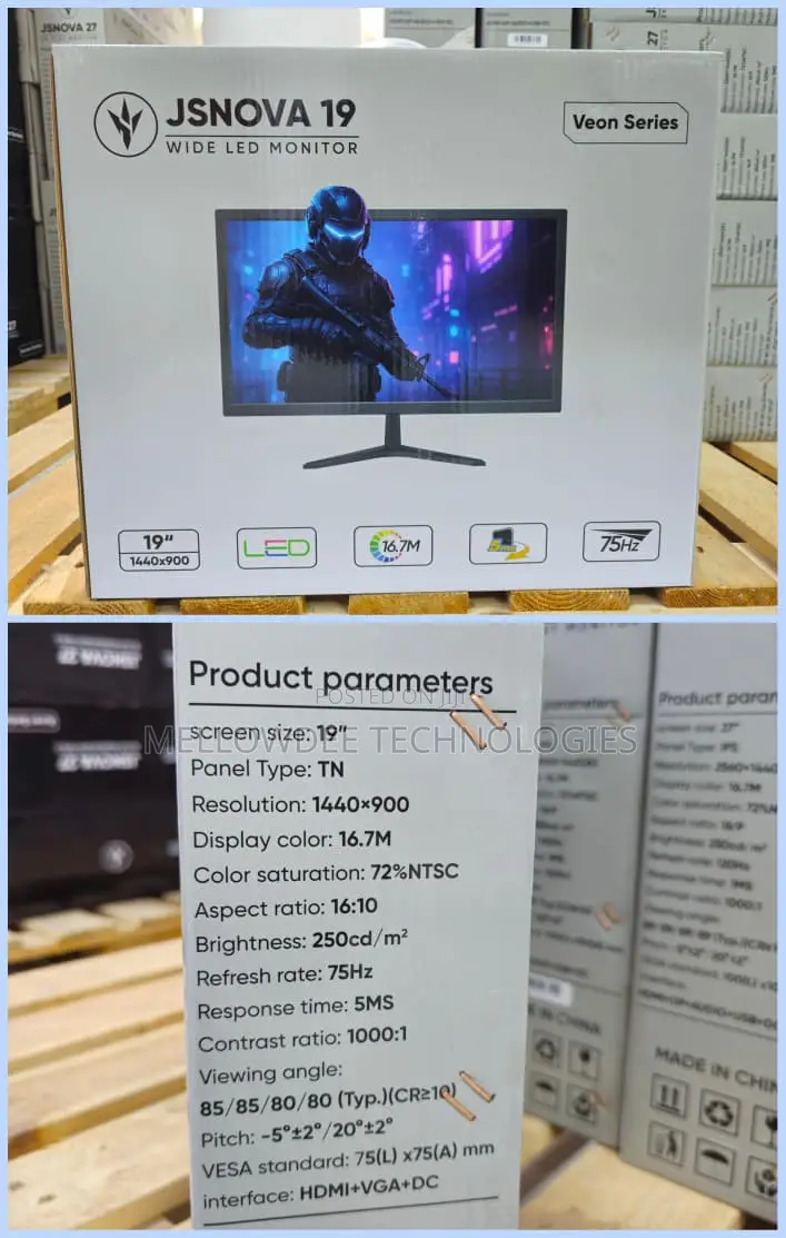 Boxed 19" Hd Monitor
