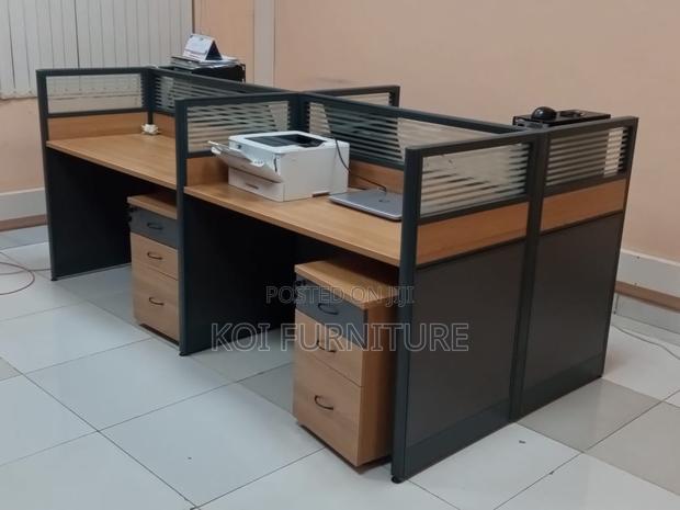 Office Workstation : G12 4-Way Modular Office Workstation Set - thumbnail 3