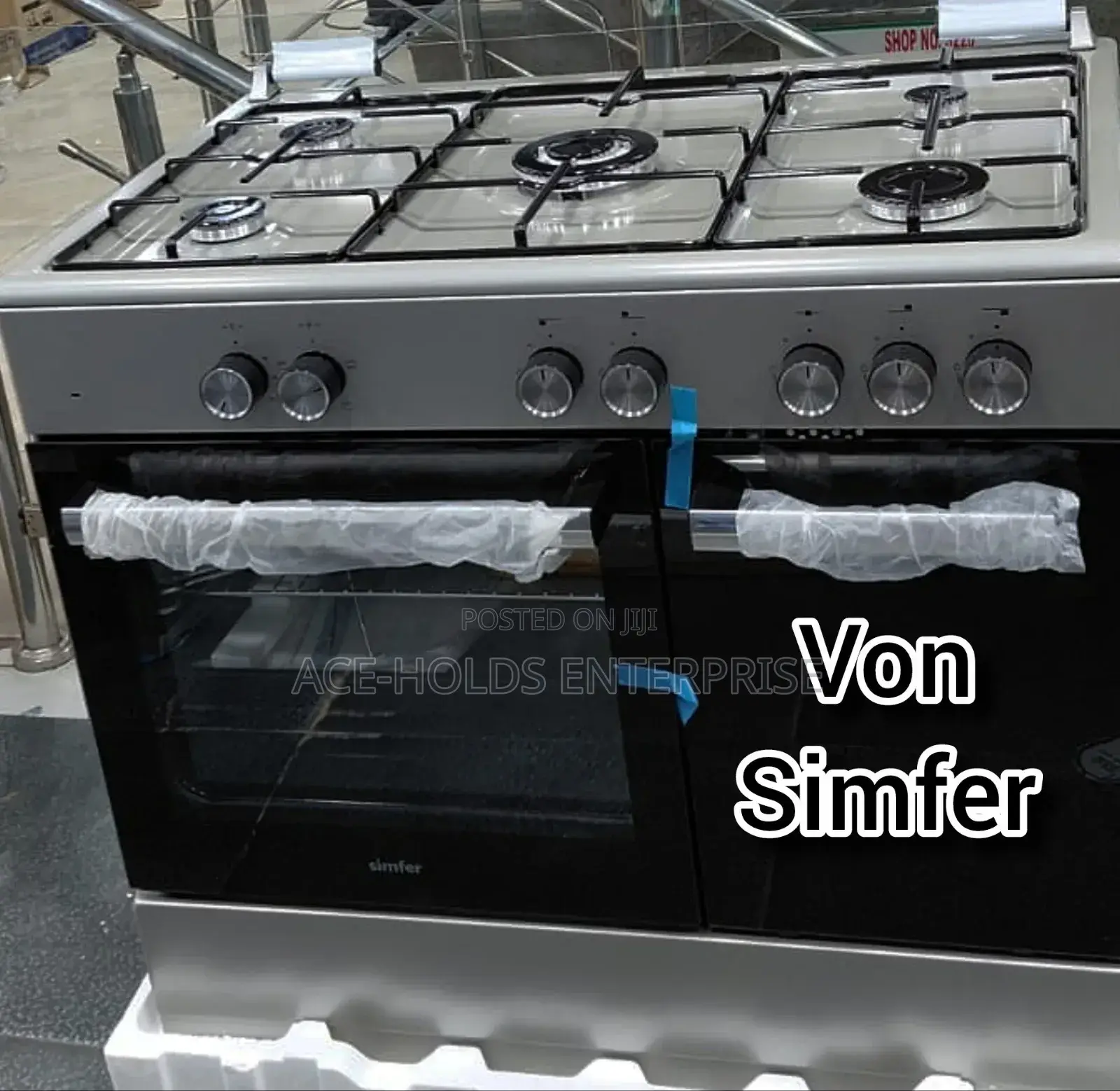 Simfer Von 5 Gas Burner - 90*60 Standing Gas Cooker (Fb9504segr)