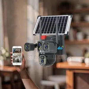 Smart Design 20mp Ultra Hd 4g PTZ Triple Lens Solar Security Camera