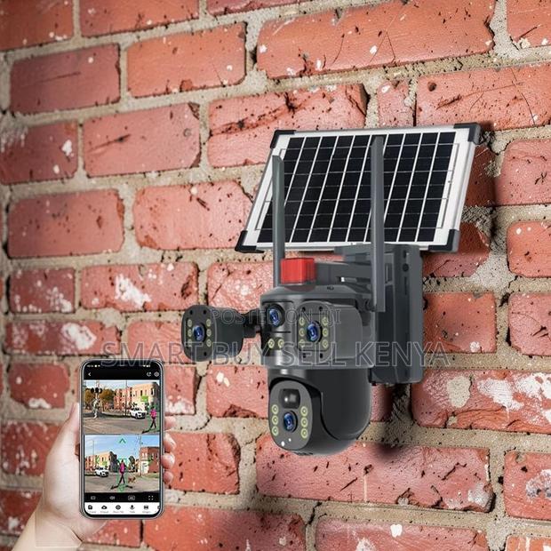Alarm Security 20mp Ultra Hd 4g PTZ Triple Lens Solar Camera