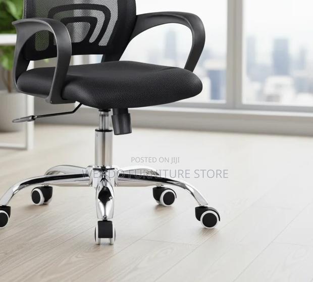 Office Chairs; Mid Backrest VVS-Uy7b Mesh Fabric Office Chairs - thumbnail 4