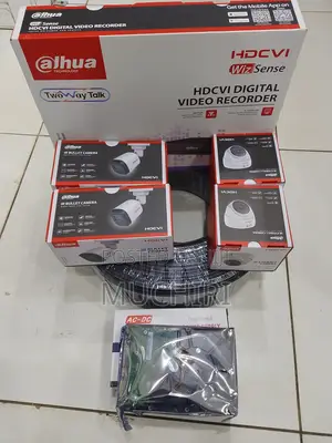 4 Cameras Dahua 4channel CCTV Full Package 1080p Camera