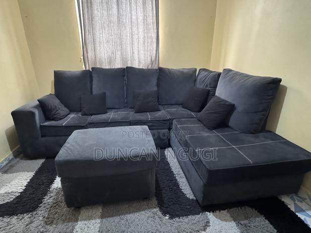 6 Seater L-Shaped Corner Sofa - thumbnail 4