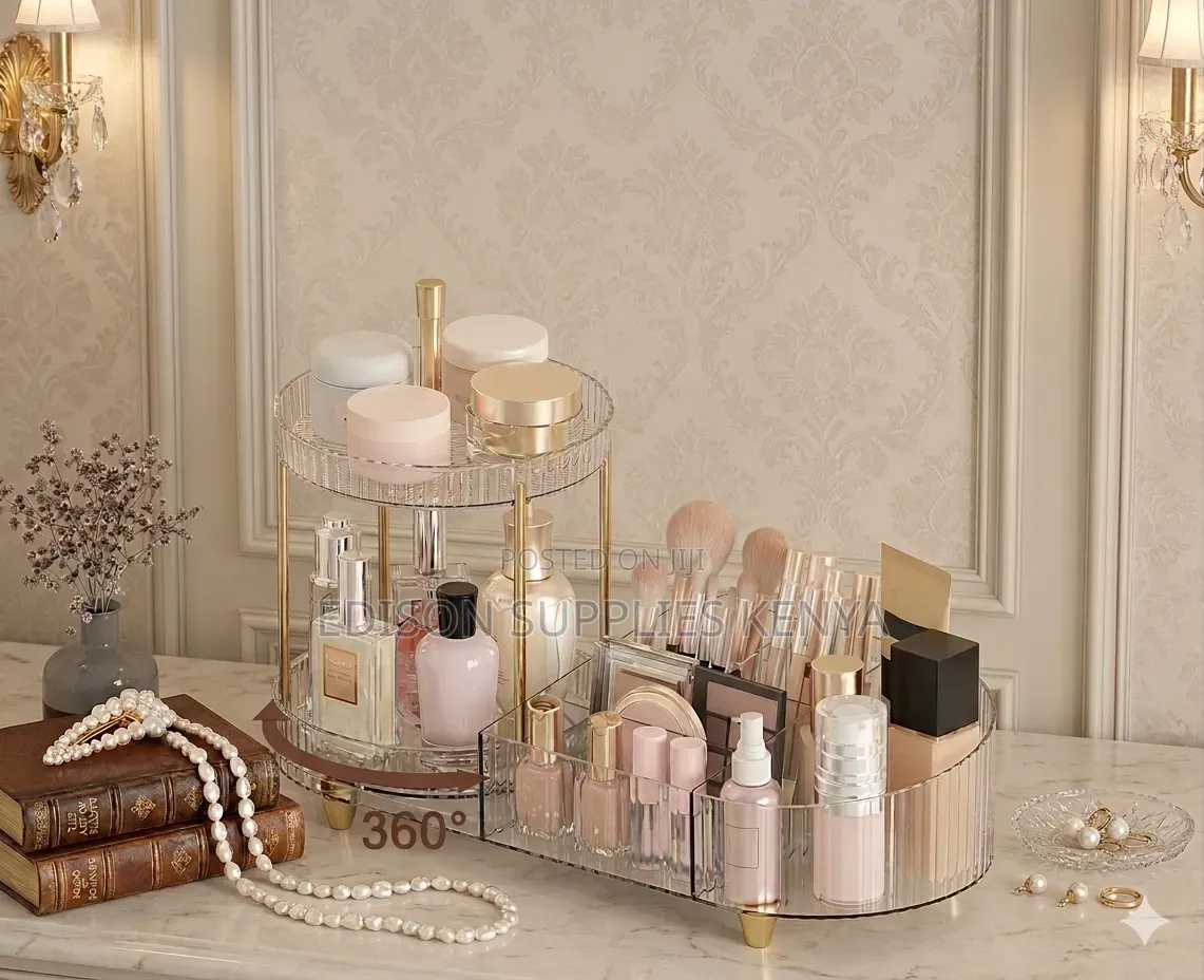 Rotating Makeup Organizer 2-Tier 360° Rotating Organizer Storage