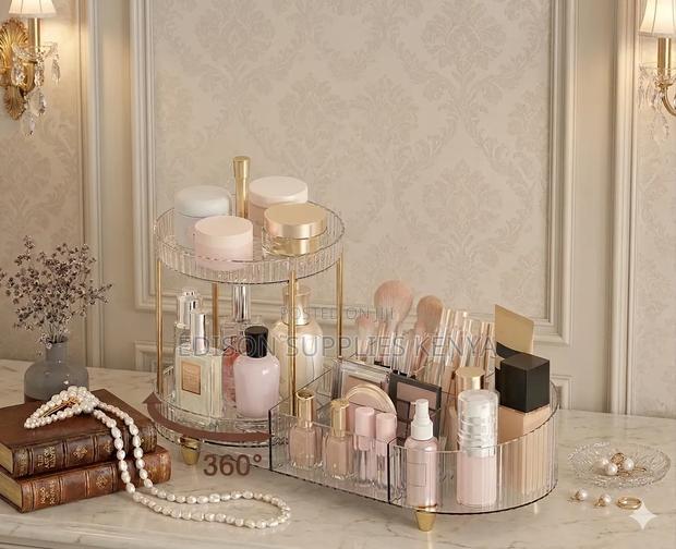 Rotating Makeup Organizer 2-Tier 360° Rotating Organizer Storage