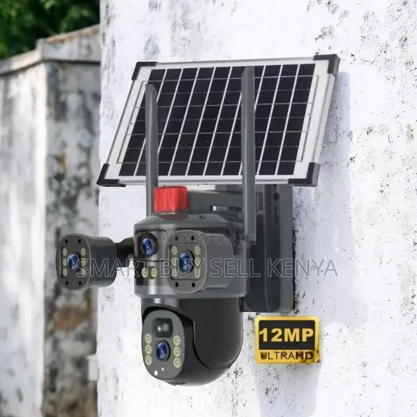 Automatic Spotlight Feature 20mp 4g PTZ Triple Lens Solar Camera