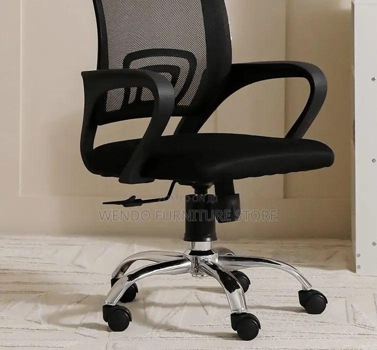 Office Chairs; Mesh Clerical Fabric Quality Chair With Armrest