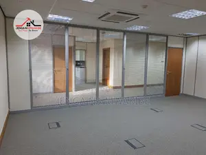 Matte Aluminium Office Partition Wall With Frosted Glass