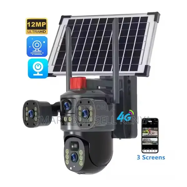 High Performance 20mp Ultra Hd 4g PTZ Triple Lens Solar Camera