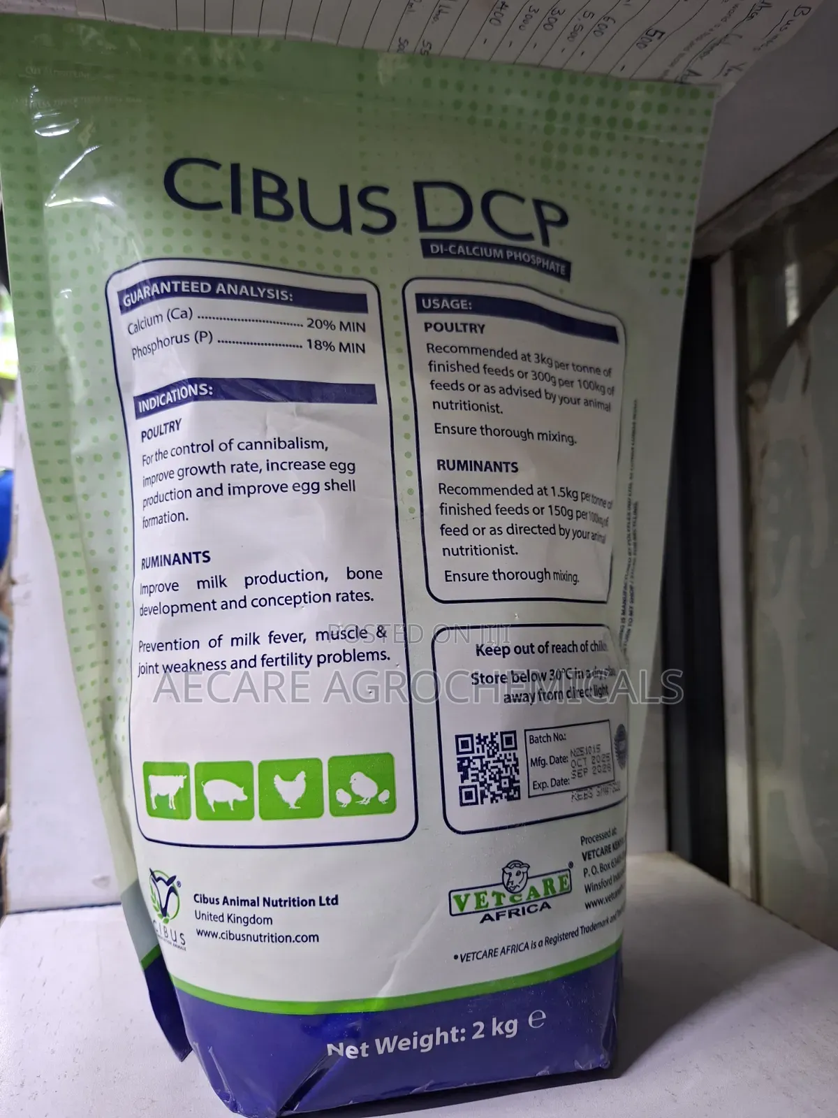 Cibus DCP Di-Calcium Phosphate 2kg