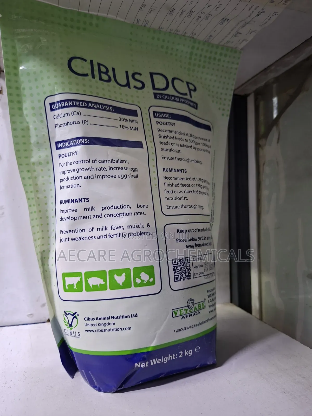 Cibus DCP Di-Calcium Phosphate 2kg