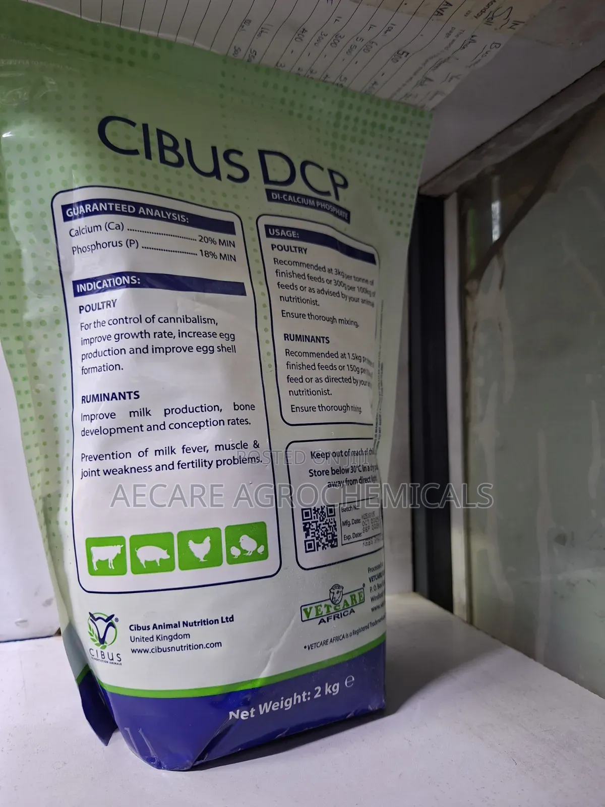 Cibus DCP Di-Calcium Phosphate 2kg
