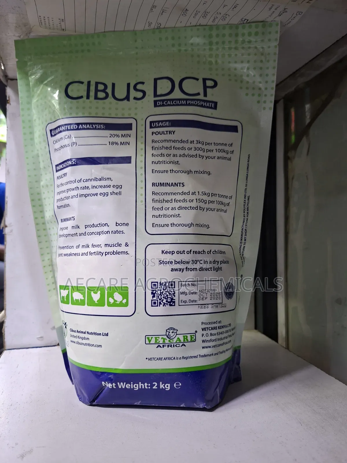 Cibus DCP Di-Calcium Phosphate 2kg