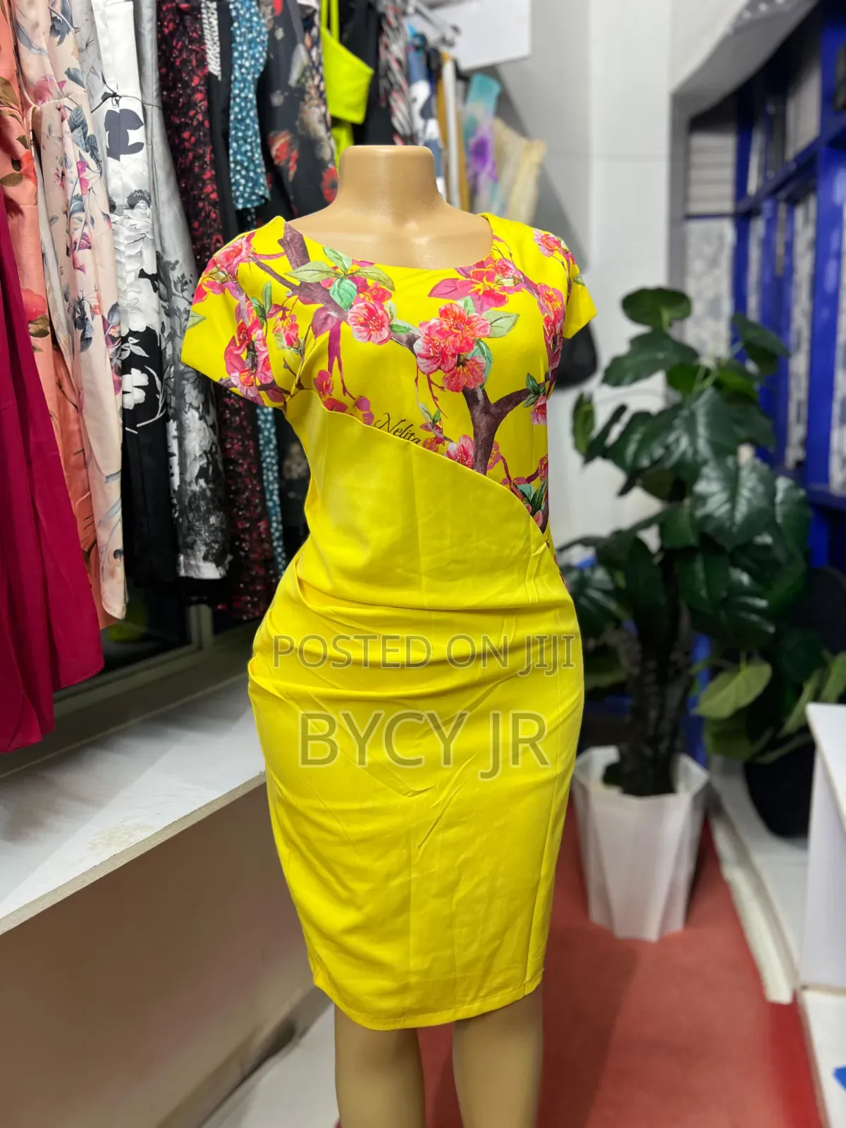 Yellow Floral Dress