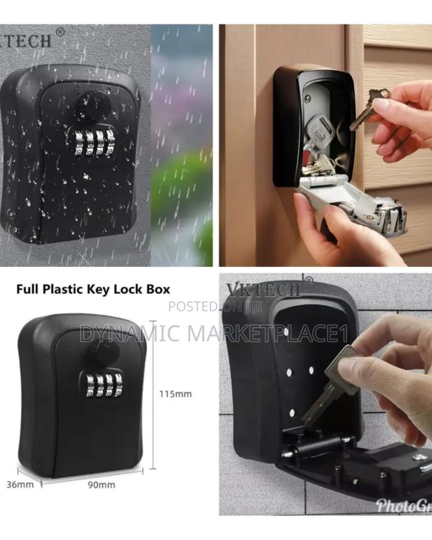 Metallic Weather Proof Wall Mounted Key Safe - main view