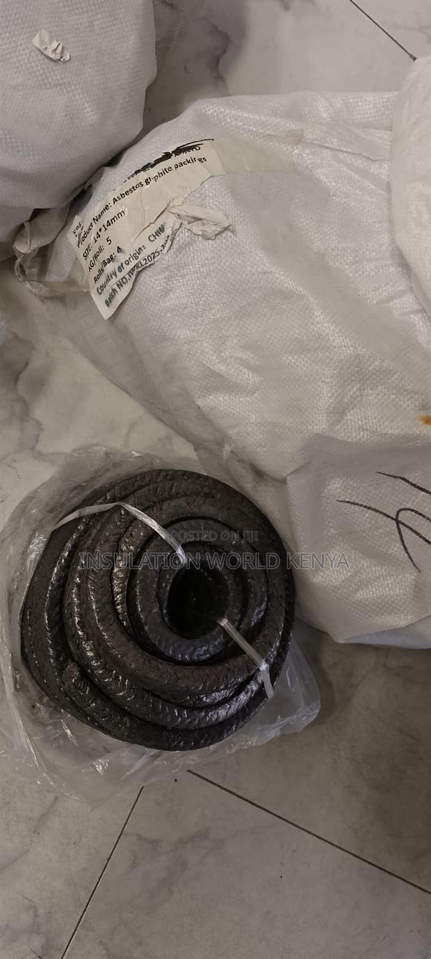 Asbestos Graphite Square Rope 14mm