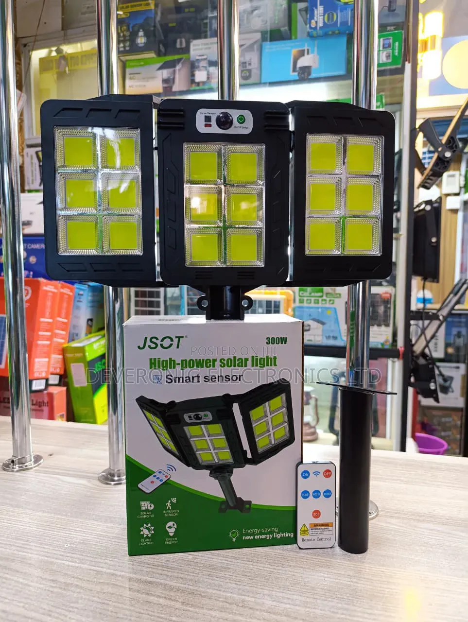 *300watts Foldable Smart Sensor Street Light