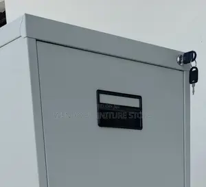 Office Cabinet; Four Lockers Gray Executive Home Office Files Cabinet