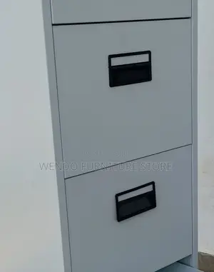 Office Cabinet; Four Lockers Gray Executive Home Office Files Cabinet