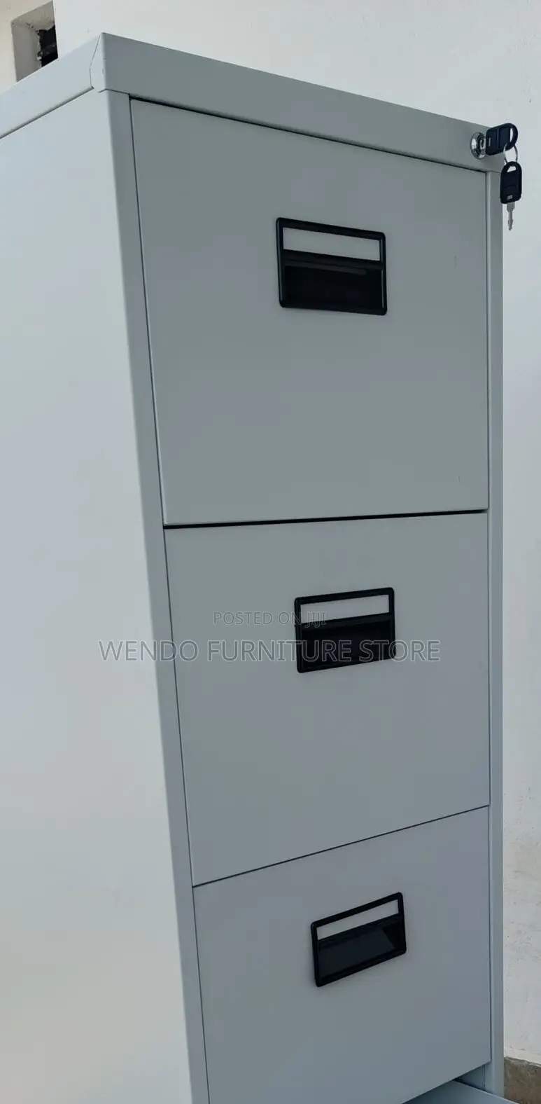 Office Cabinet; Four Lockers Gray Executive Home Office Files Cabinet