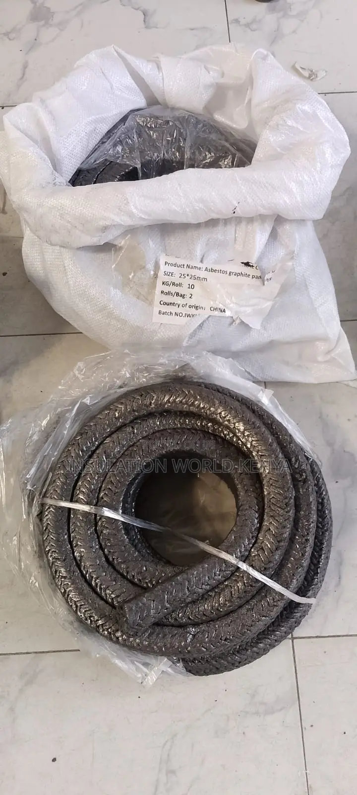 Asbestos Graphite Square Rope 25mm