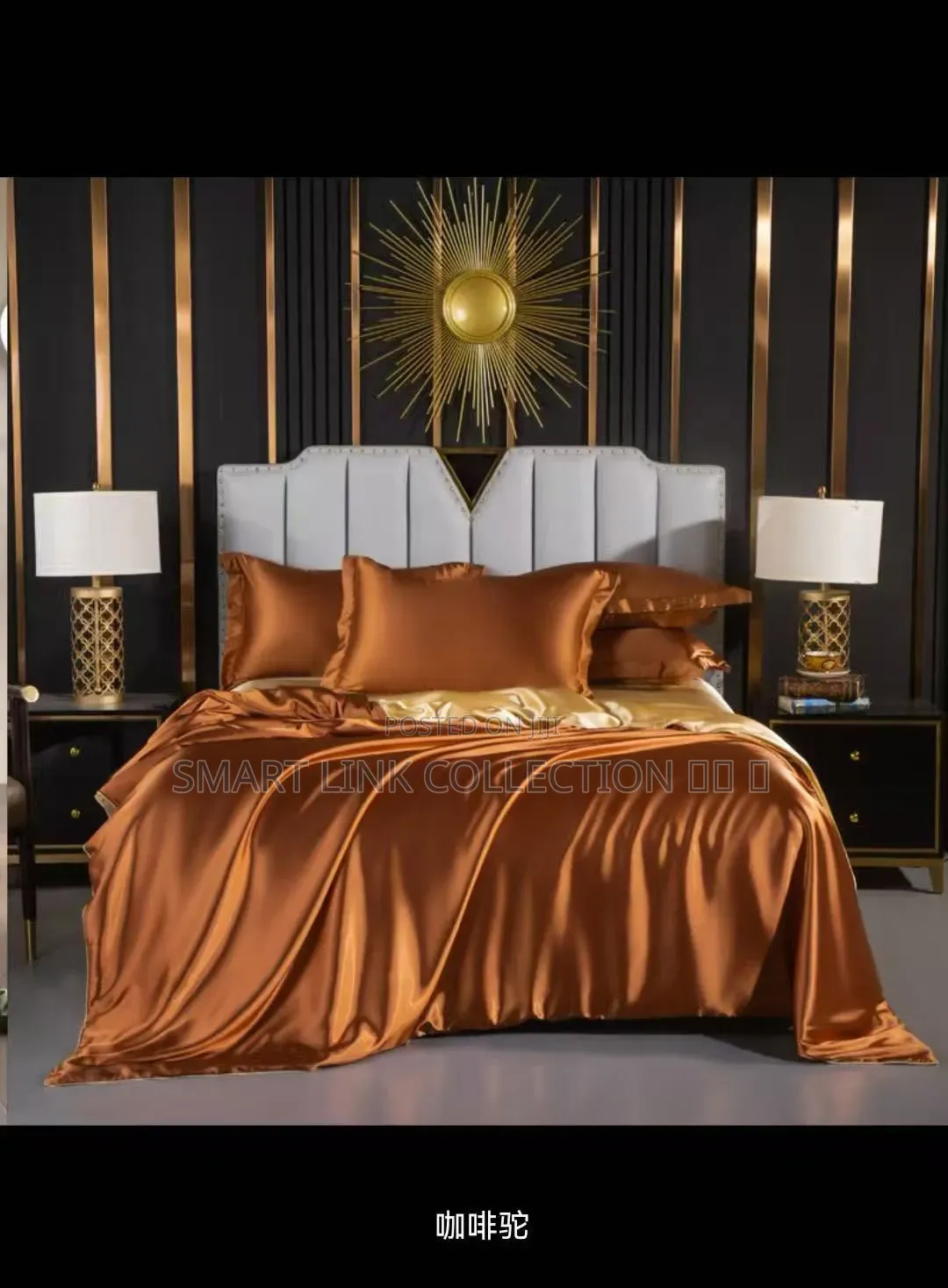 Silk Duvet Cover One Bedsheet, Four Pillowcases .