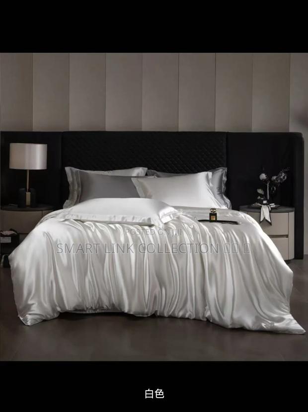 Silk Duvet Cover One Bedsheet, Four Pillowcases . - thumbnail 5