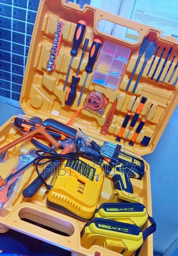 Full Set Dewalt Wireless Drill and Bits and Tool Set Available - main view