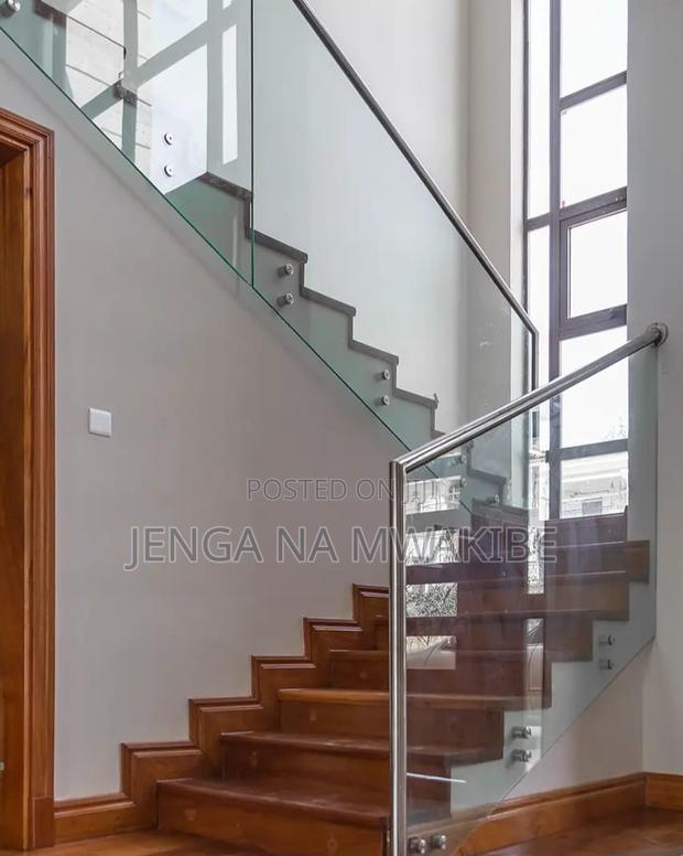 Thin Chrome Frame Glass Profile Balustrade - main view