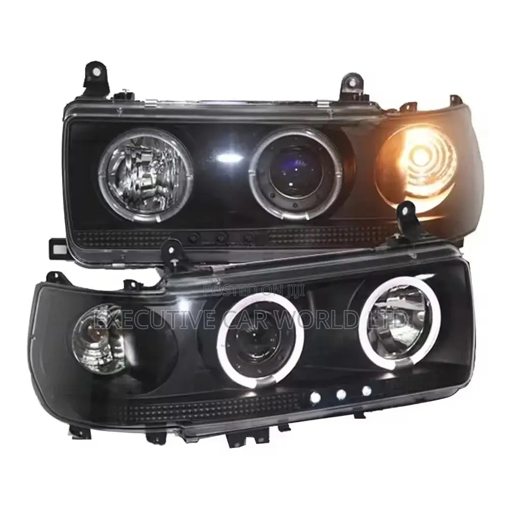 Toyota Land Cruiser 80-Series Blacked Led Headlights