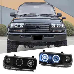 Toyota Land Cruiser 80-Series Blacked Led Headlights
