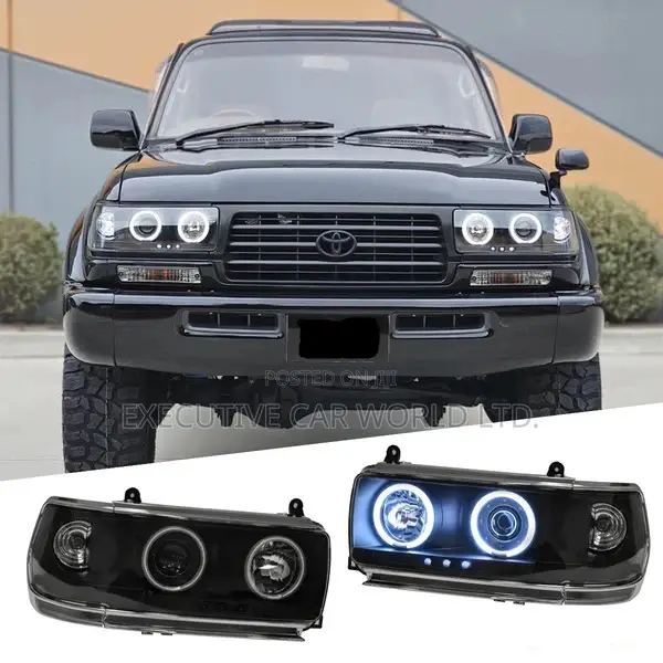 Toyota Land Cruiser 80-Series Blacked Led Headlights