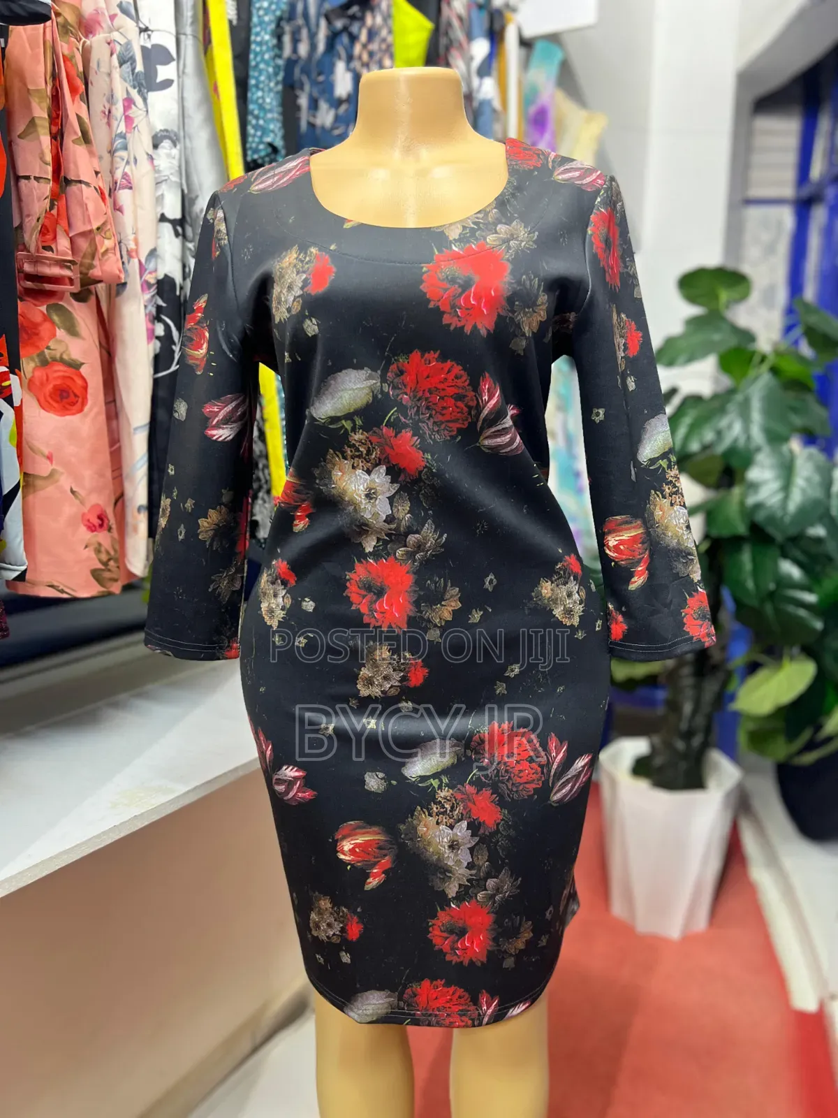 Black Floral Dress