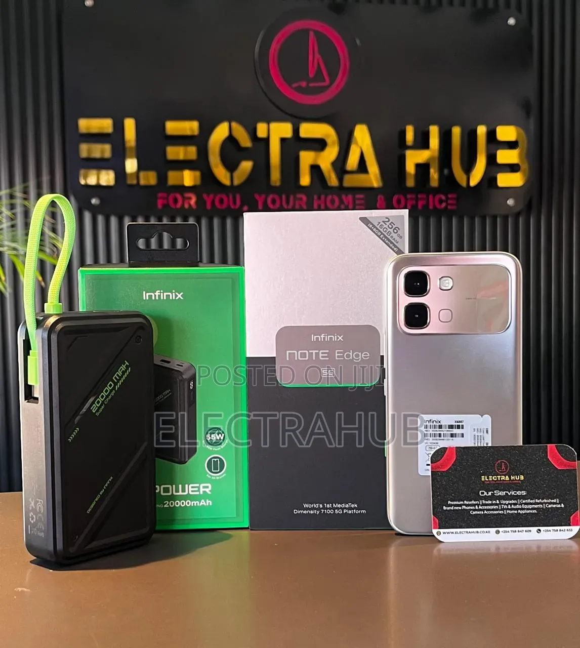 New Infinix Note Edge 256 GB Silver