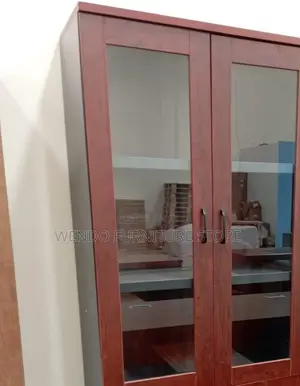 Office Cabinet; Wooden Cabinet With Three Lockable Doors