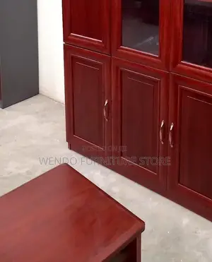 Office Cabinet; Wooden Cabinet With Three Lockable Doors
