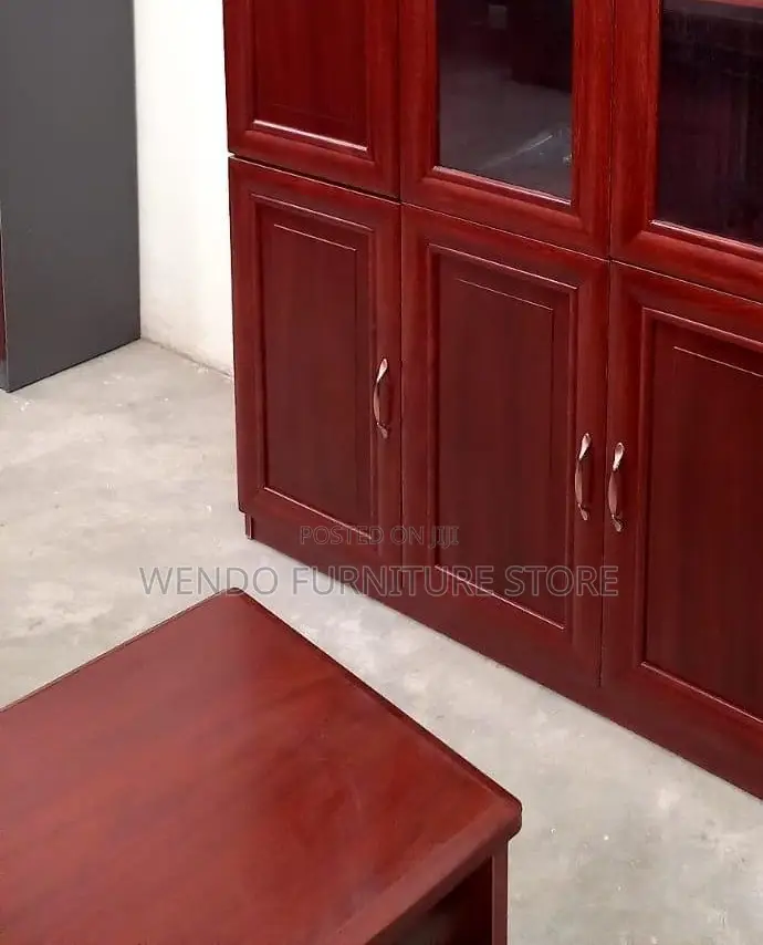 Office Cabinet; Wooden Cabinet With Three Lockable Doors