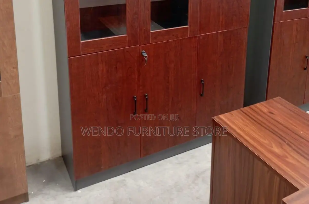 Office Cabinet; Wooden Cabinet With Three Lockable Doors