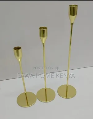 Classic 3 in 1 Metallic Candle Holder