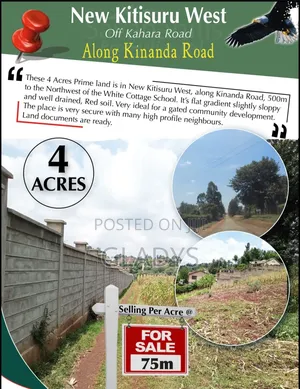 4acres of Land in Kitisuru West Along Kinanda Road